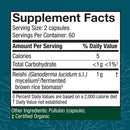 reishi capsules 120ct host defense supplement facts
