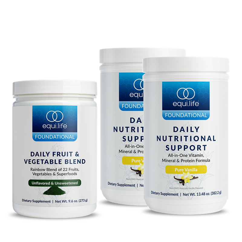 daily nutritional support | fruit & vegetable blend bundle (equilife)