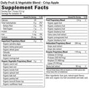 daily fruit & vegetable blend (equilife) supplement facts