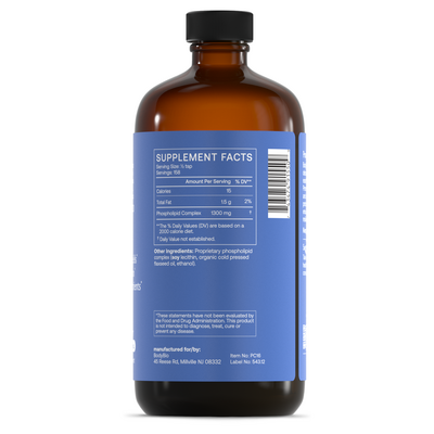 BodyBio PC Supplement Facts Label