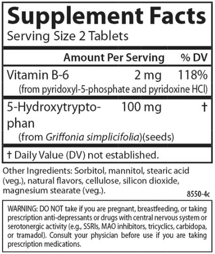 5-HTP Elite Supplement Facts Label