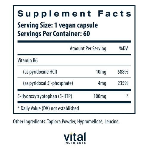 5-HTP 100 mg Vital Nutrients supplements