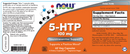 5-htp 100 mg (now foods) label