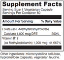 5-mthf b12 mc2000 davinci labs supplement facts