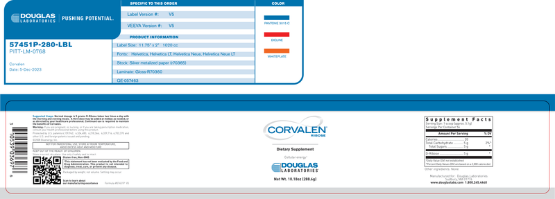Corvalen D-Ribose (Douglas Labs) Label