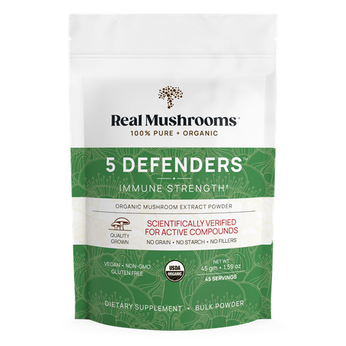 5 Defenders Mushroom Extract Blend Powder (Real Mushrooms)