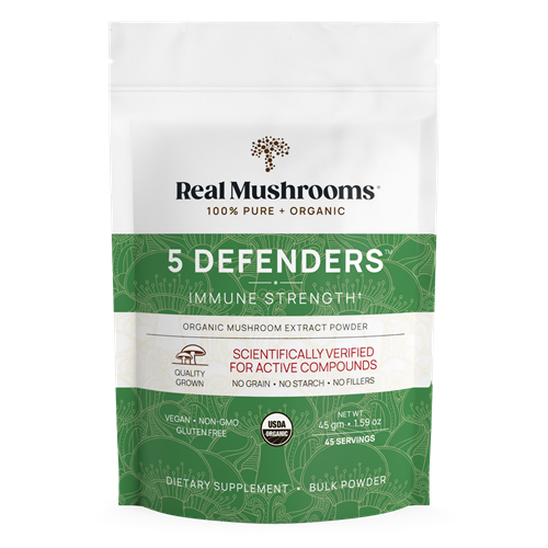 5 defenders mushroom extract blend powder (real mushrooms)