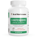5 defenders mushroom extract capsules (real mushrooms)