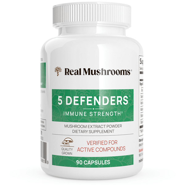 5 defenders mushroom extract capsules (real mushrooms)