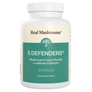 5 defenders mushroom extract capsules (real mushrooms)