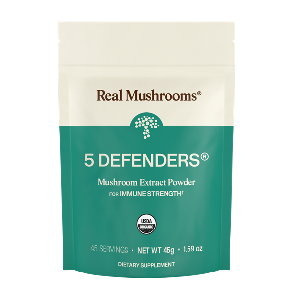 5 defenders mushroom extract blend powder (real mushrooms)