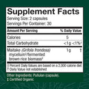 maitake capsules host defense supplement facts