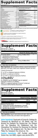 6 day detox micro kit (xymogen) supplement facts