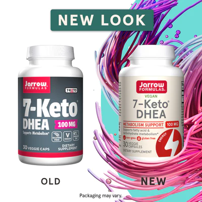 7 Keto DHEA 100 mg Jarrow Formulas new packaging