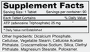 ATP 25 mg montiff supplement facts