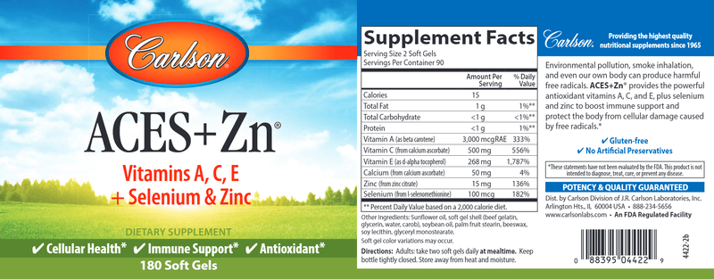aces + zn carlson labs label