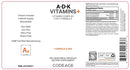 ADK vitamins codeage label