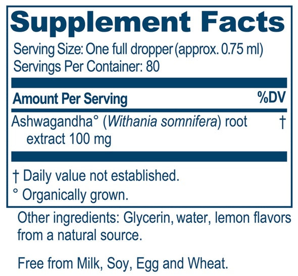 adult ashwagandha drops ayush herbs supplement facts