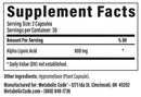 ala forte metabolic code supplement facts