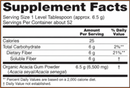 acacia pure powder (now foods) supplement facts