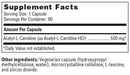 acetyl-l-carnitine sfi health supplement facts