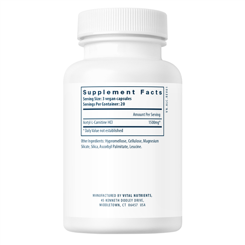 Buy Acetyl L-Carnitine 500mg - Vital Nutrients