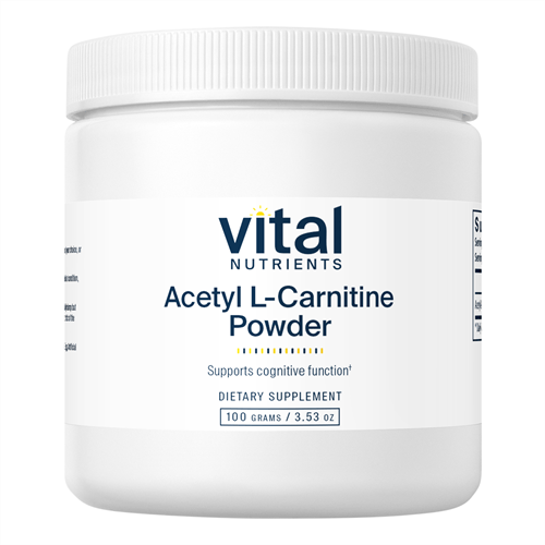 Acetyl L-Carnitine Powder (Vital Nutrients) Label