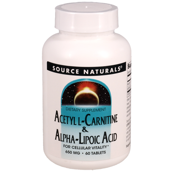 acetyl l-carnitine-alpha lipoic acid source naturals