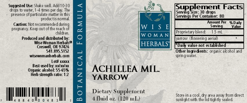 Achillea Yarrow 4oz Wise Woman Herbals products
