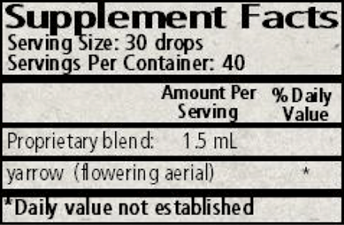 achillea yarrow wise woman herbals supplement facts