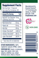 acid calm enzyme science supplement facts