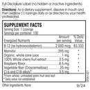 activated B-12 guard (perque) supplement facts