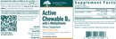active chewable b12 with methylfolate genestra label