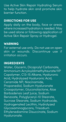 hydrating serum active skin repair ingredients