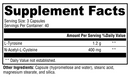adrenamax xymogen supplement facts