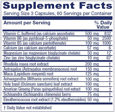 Adrenal Assist 180ct Vitanica supplements