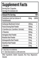 adrenal energy thyroid specific formulations supplement facts