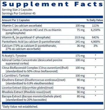 Adrenal Support Formula Klaire Labs supplements
