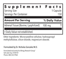 adrenal allergy research group supplement facts