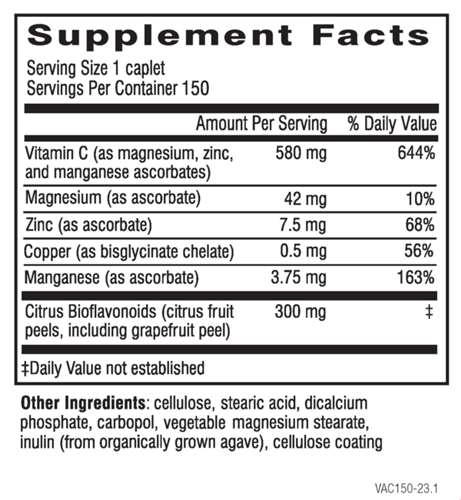 adrenal c formula doctor wilson's original formulations supplement facts