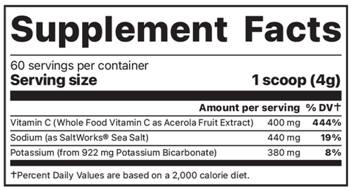 adrenal cocktail powder (jigsaw health) supplement facts