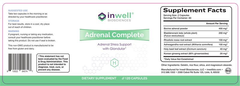 buy adrenal complete (inwell biosciences)