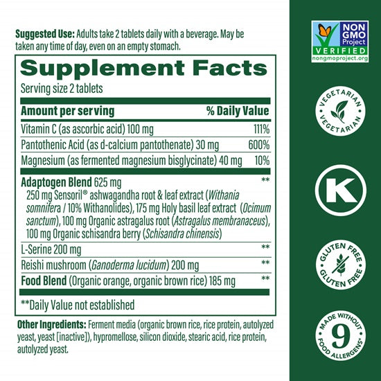 adrenal strength (megafood) supplement facts