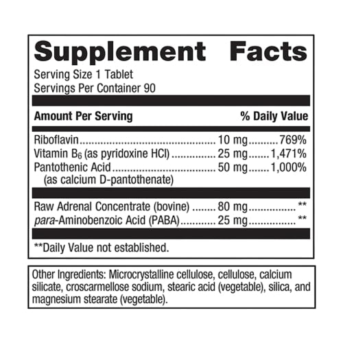 adrenogen (metagenics) supplement facts