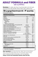 adult formula and fiber (smartypants vitamins) supplement facts