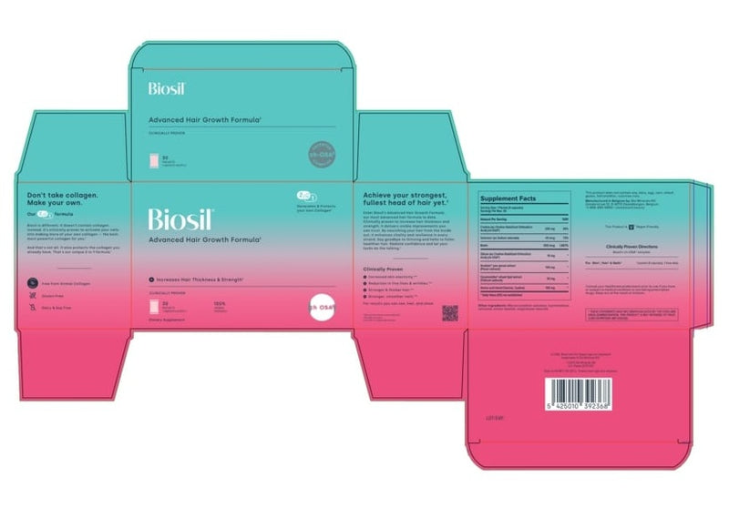 advanced hair growth formula (biosil) label