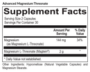 advanced magnesium threonate (equilife) supplement facts
