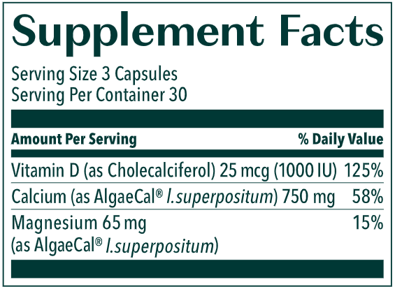 AlgaeCal (AlgaeCal) Supplement Facts