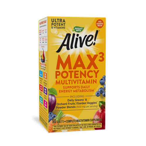 Alive!® Max3 Daily Multivitamin Without Iron (Nature's Way)