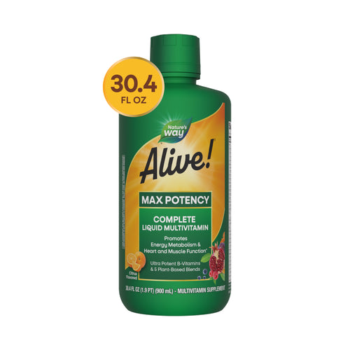 alive max potency complete liquid multivitamin nature's way